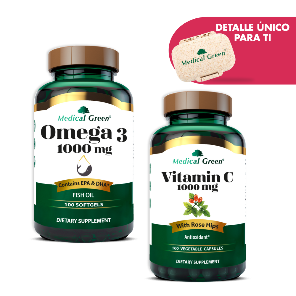 COMBO BIENESTAR: OMEGA 3 + VITAMINA C