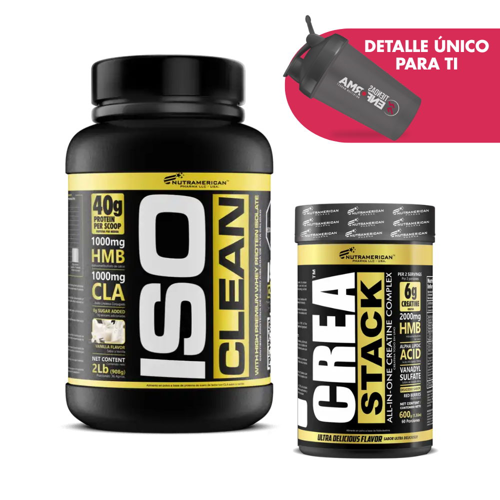 COMBO CLEAN POWER: PROTEINA LIMPIA + CREATINA