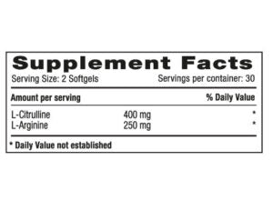 L-CITRULLINE + L-ARGININE X 60