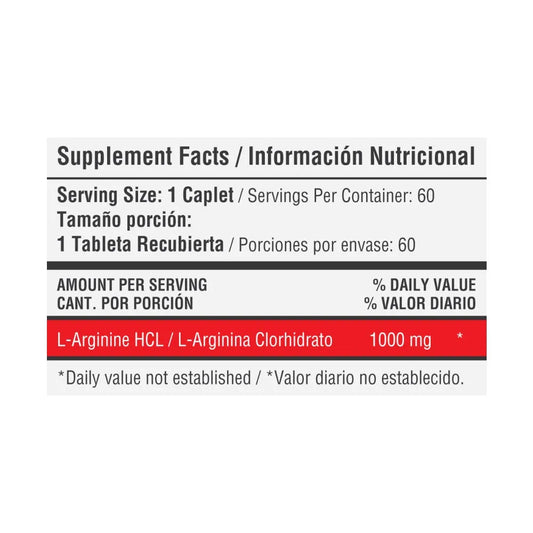 L-ARGININA 1000 MG TABLA