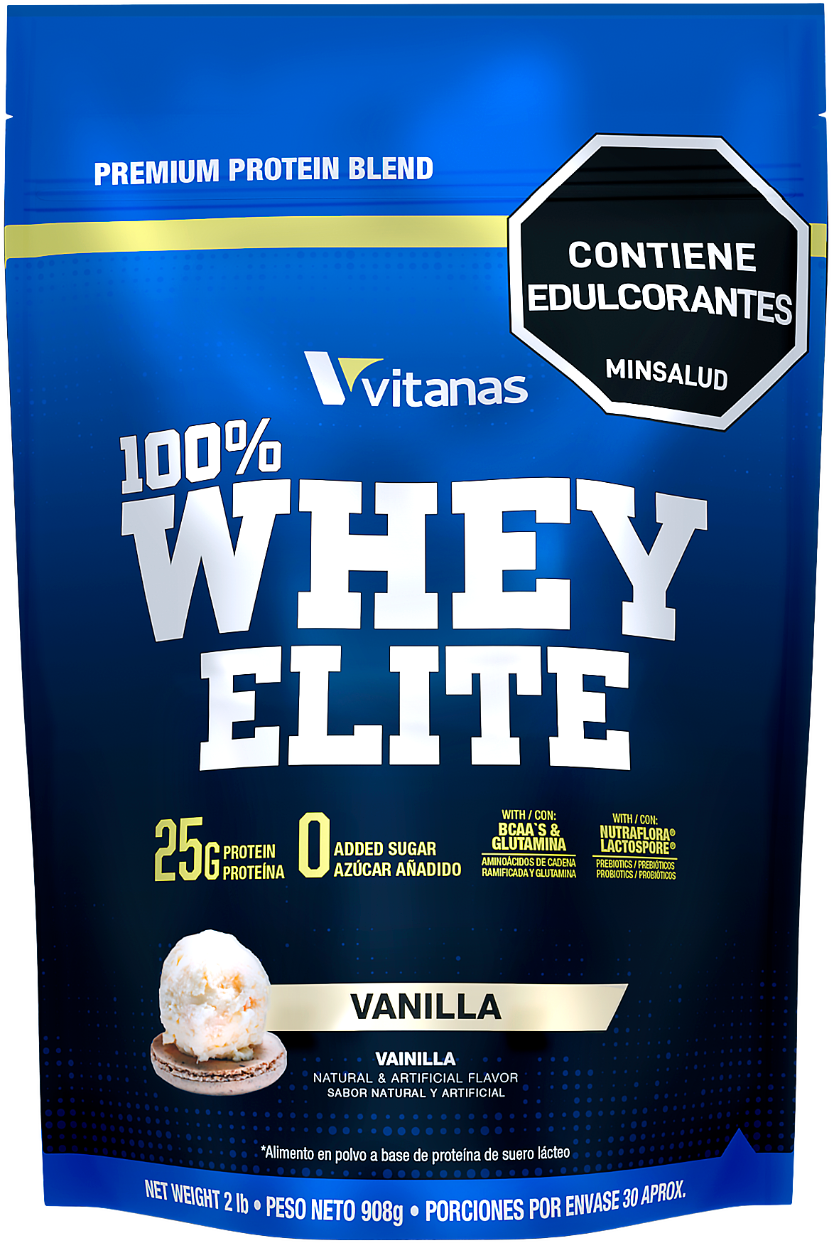 100%  PROTEINA WHEY ELITE /2 LB