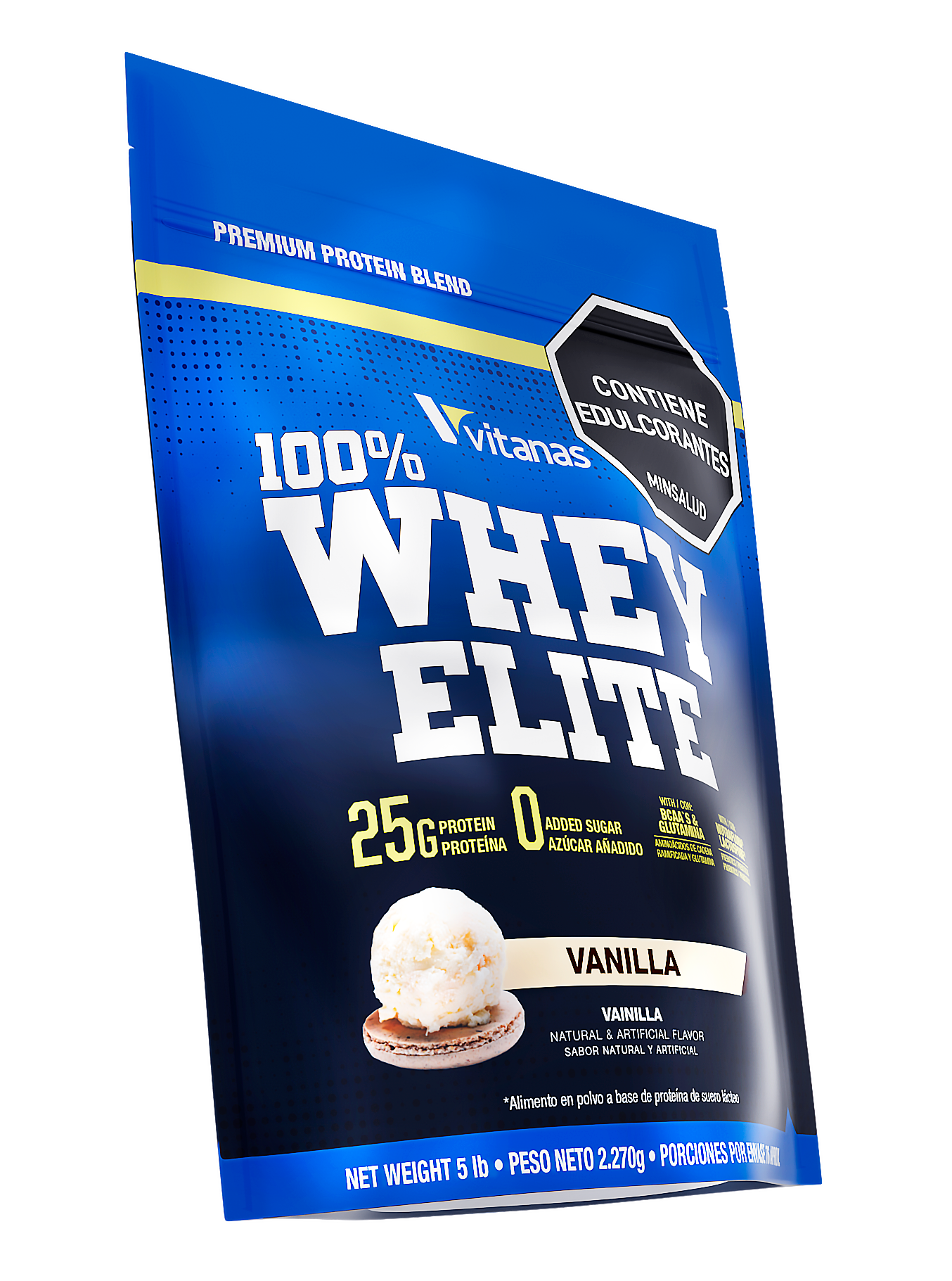 100% PROTEÍNA WHEY ELITE /5 LB