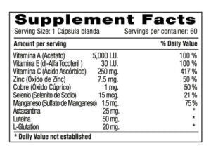 ANTIOXIPLUS MINERALS / 60 CAPSULAS
