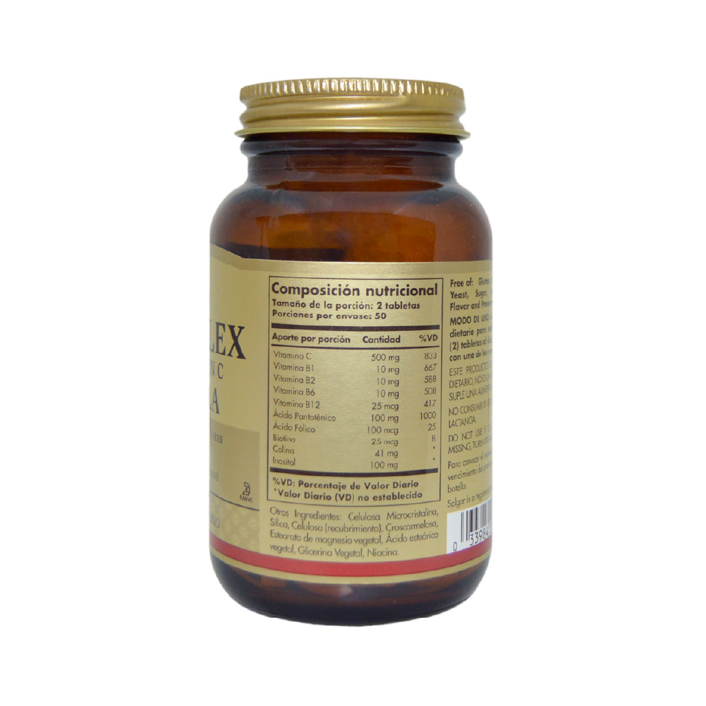 B-COMPLEX CON VITAMINA C  / 100 CÁPSULAS