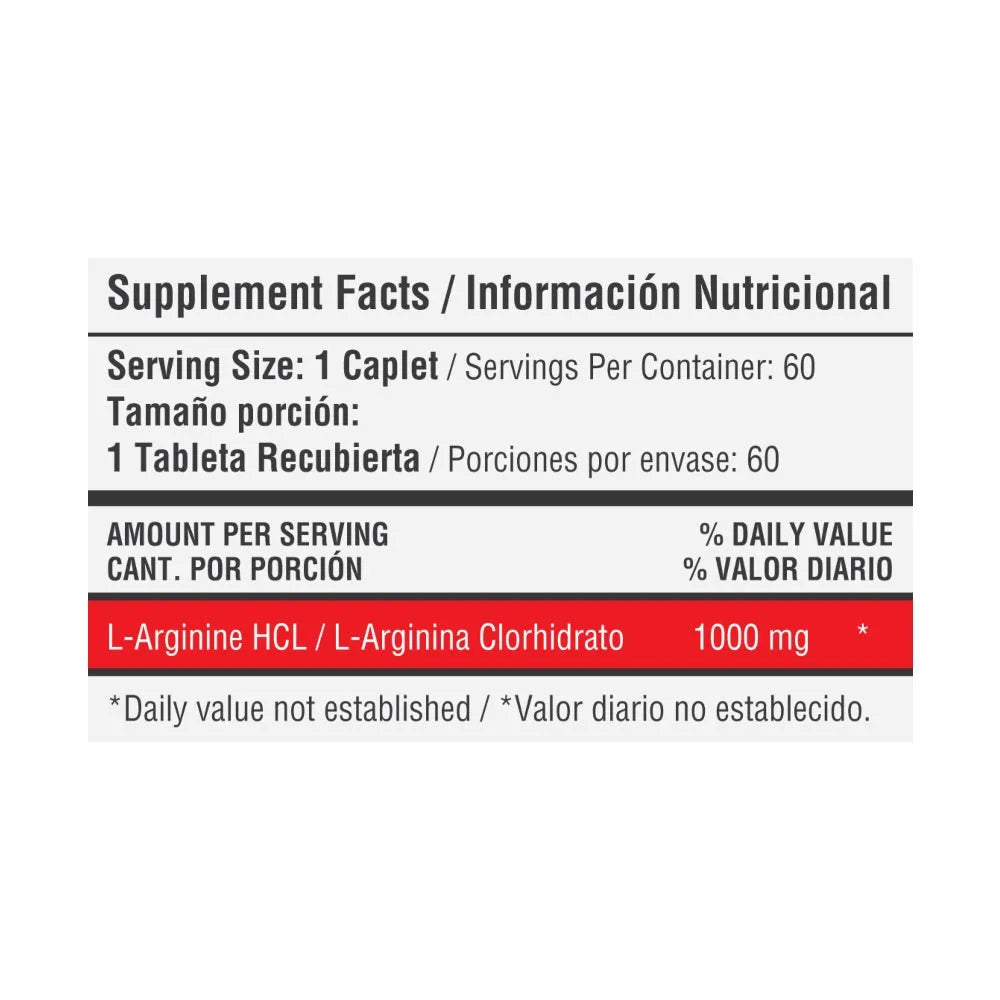 L-ARGININA 1000 MG TABLA