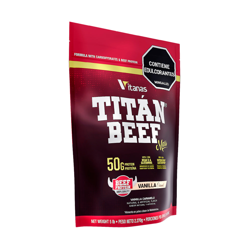 TITAN BEEF MASS 5 LB - PROTEINA HIPERCALORICA DE CARNE