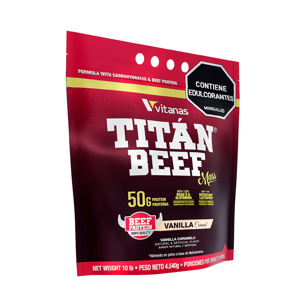 TITAN BEEF MASS 10 LB - PROTEINA HIPERCALORICA DE CARNE