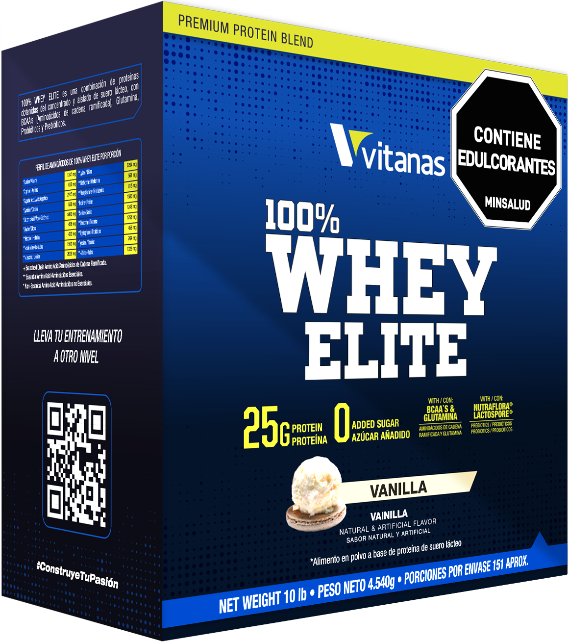 100% PROTEÍNA WHEY  ELITE /10 LB