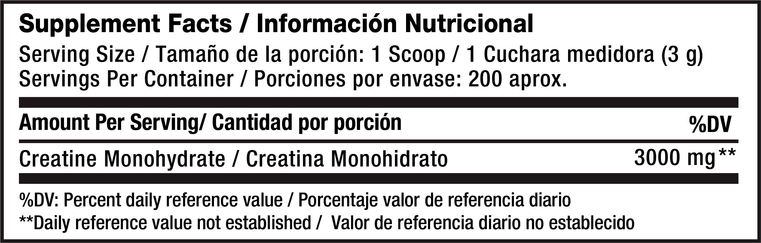CREATINE TIME 200 SERVICIOS