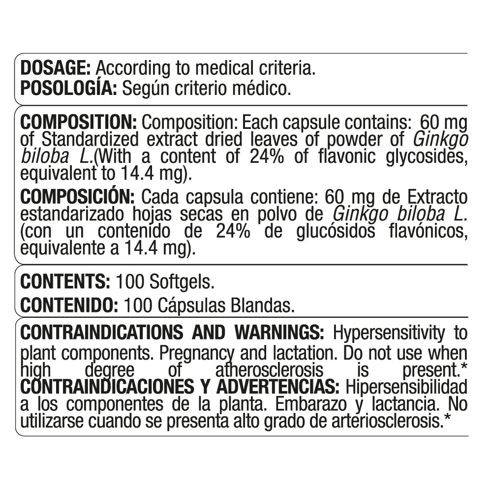 GINKGO BILOBA 60 MG