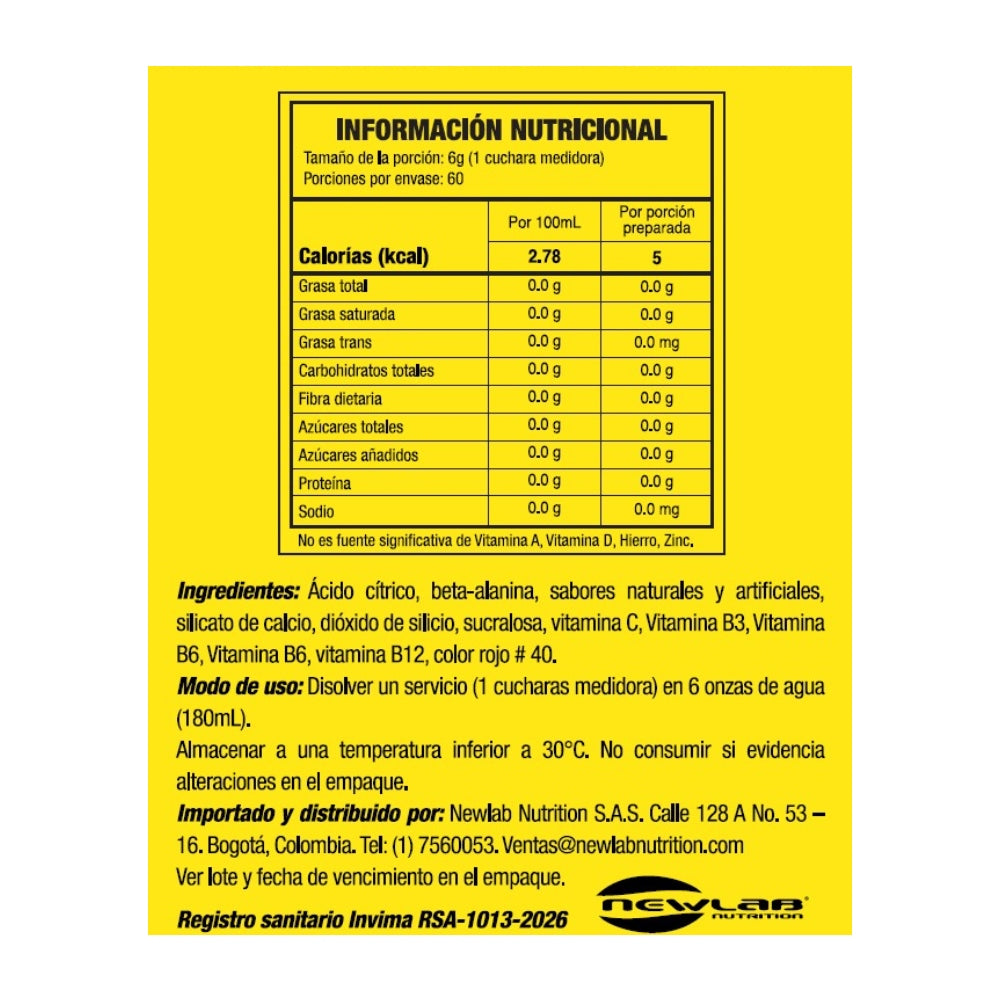 PRE ENTRENO - C4 ORIGINAL x 60 SERVICIOS
