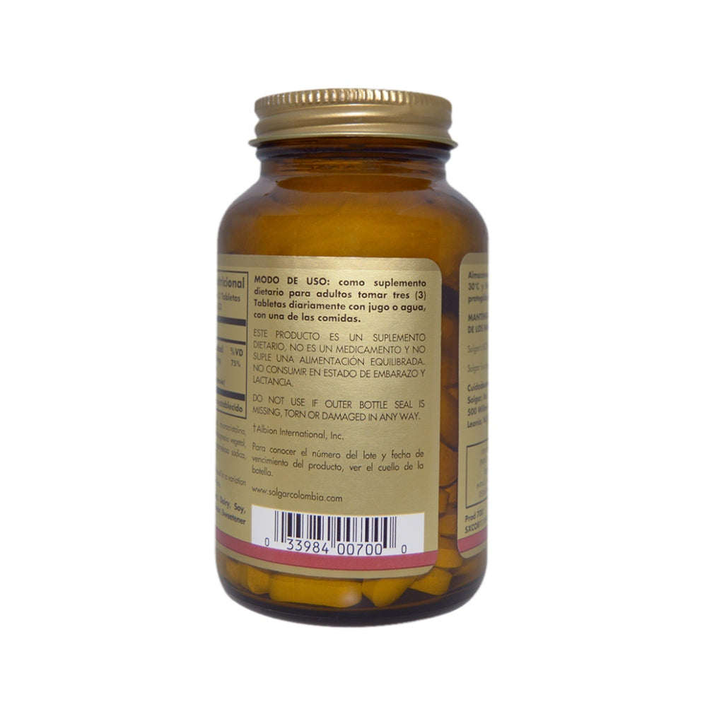 CHELATED MAGNESIUM - 100 TABLETAS - MAGNESIO QUELADO
