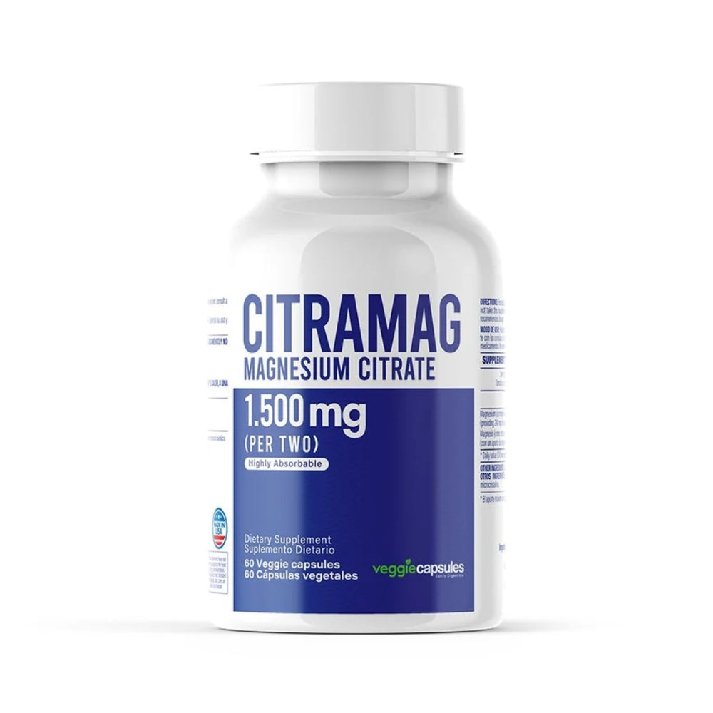 CITRAMAG 1500MG - 60 CAPSULES - CITRATO DE MAGNESIO