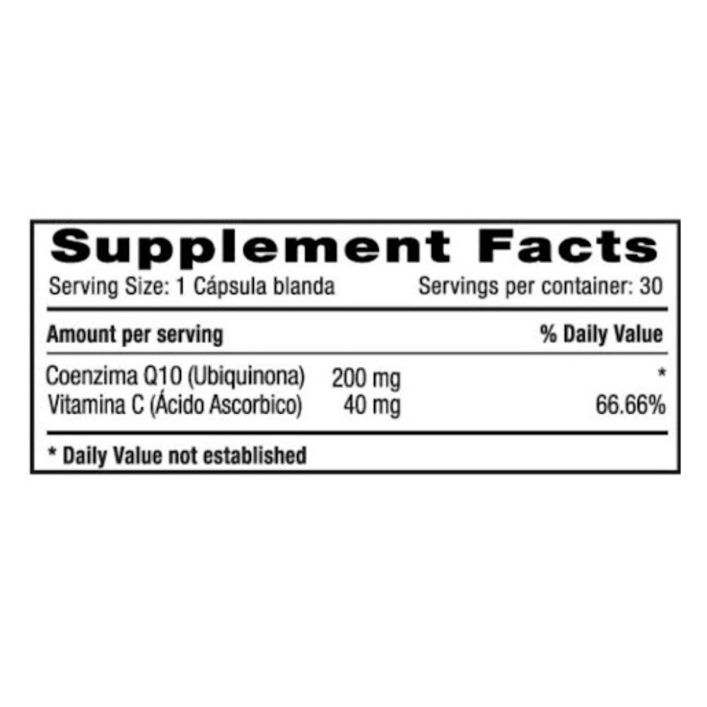 COENZIMA Q-10 WHIT VITAMIN C - 30 SOFTGELS