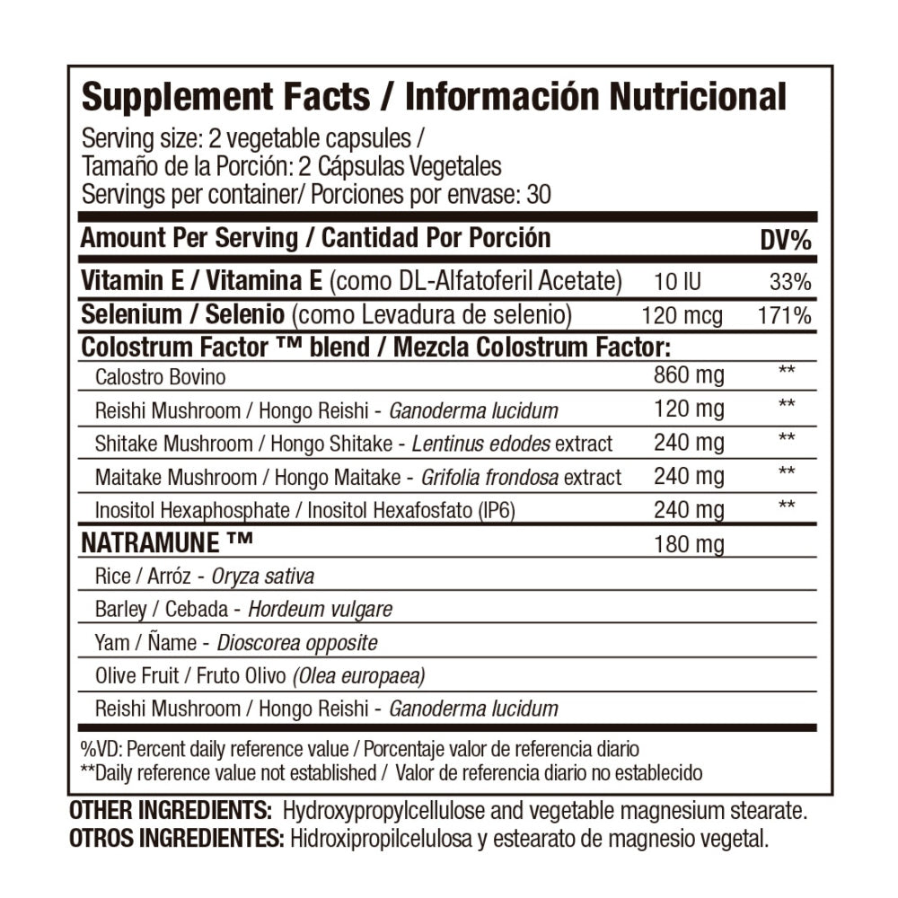 COLOSTRUM FACTOR - CALOSTRO BOVINO