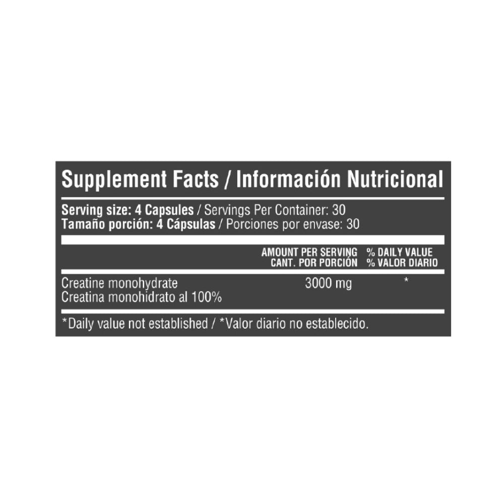 CREATINE MONOHYDRATE / 120 CAPSULAS
