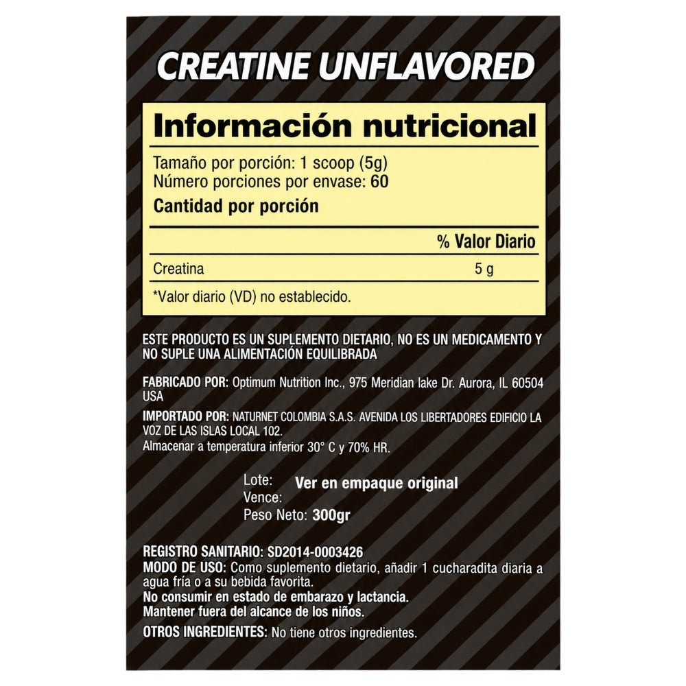 MICRONIZED CREATINE POWDER - 60 SERVICIOS - CREATINA MONOHIDRATO
