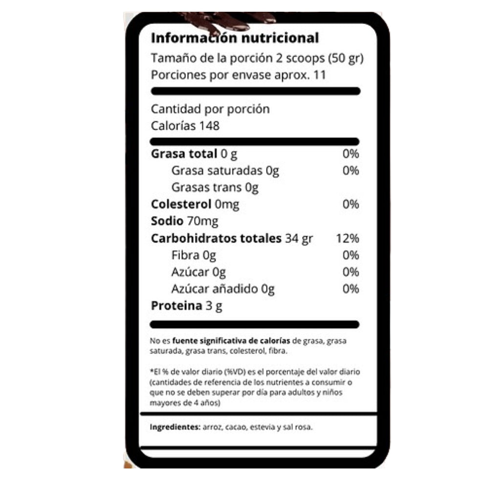 CREMA DE ARROZ INSTANTÁNEA 550 G - ANABOLIC