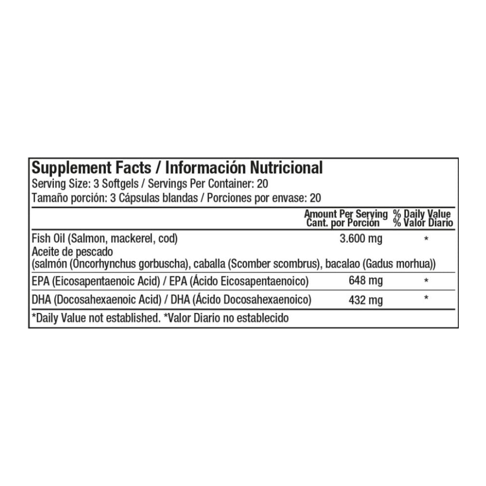 FISH OIL OMEGA 3 1200 MG