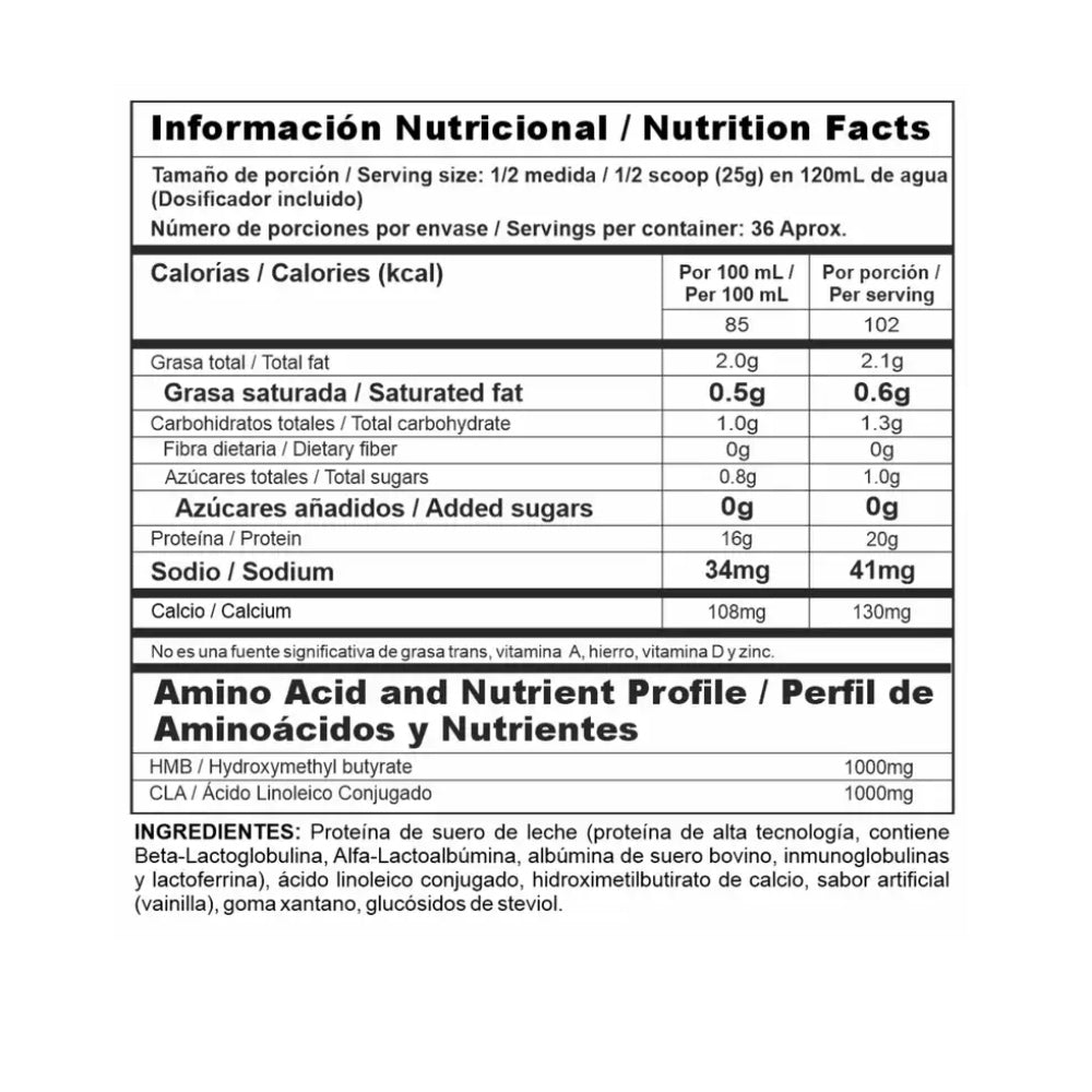 ISO CLEAN 2 LBS - PROTEINA AISLADA CON HMB Y CLA