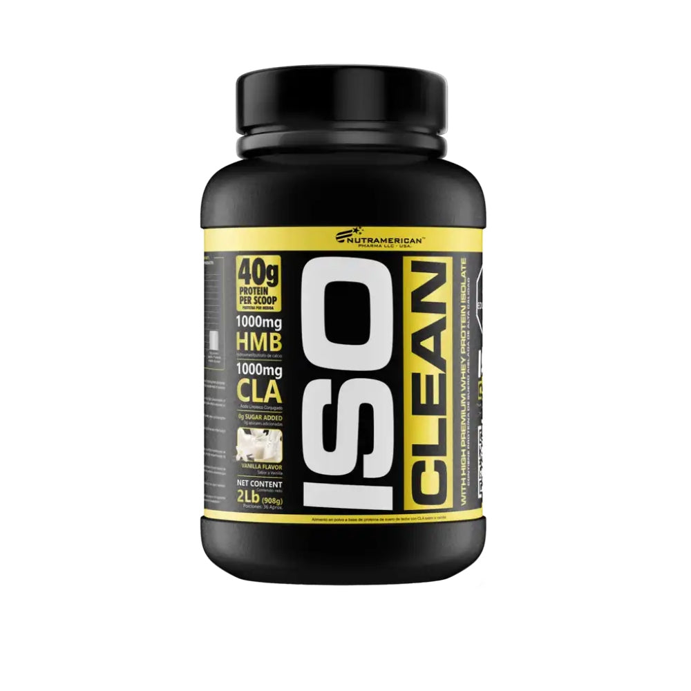 ISO CLEAN 2 LBS - PROTEINA AISLADA CON HMB Y CLA