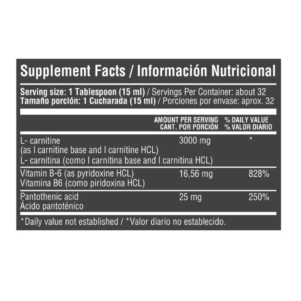 valor l carnitina L-Carnitina Lquida 250 ml Nutricin 2000 La Panza es Primero L-CARNITINA Tiendas Enforma Suplementacion