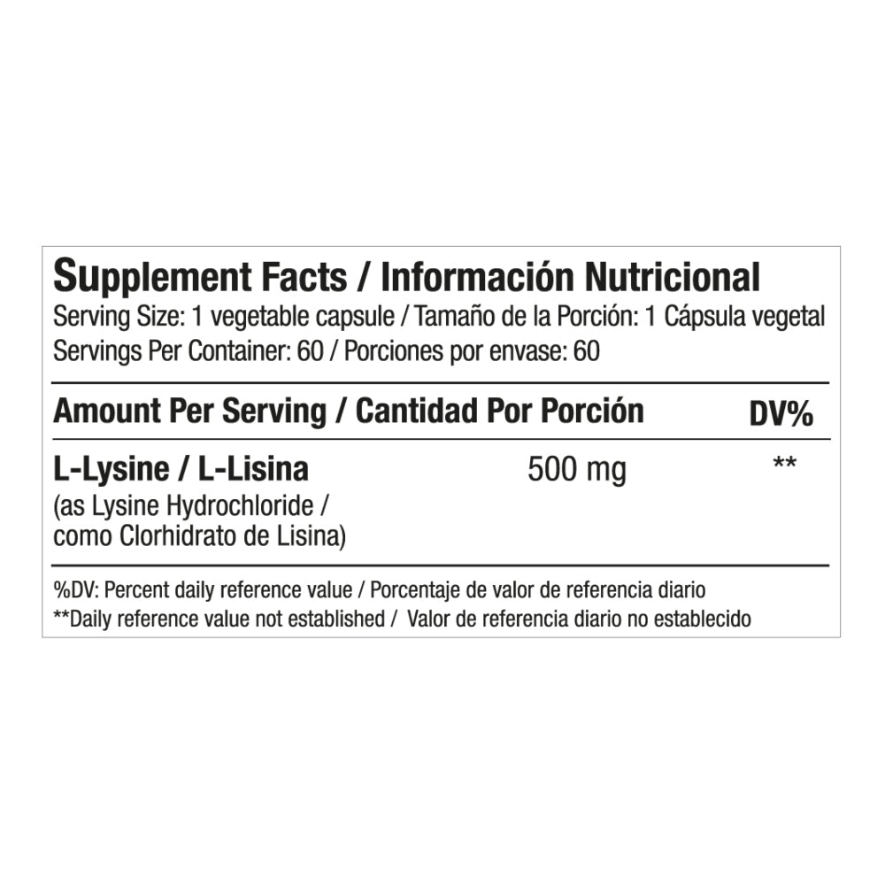 L-LYSINA 500 MG