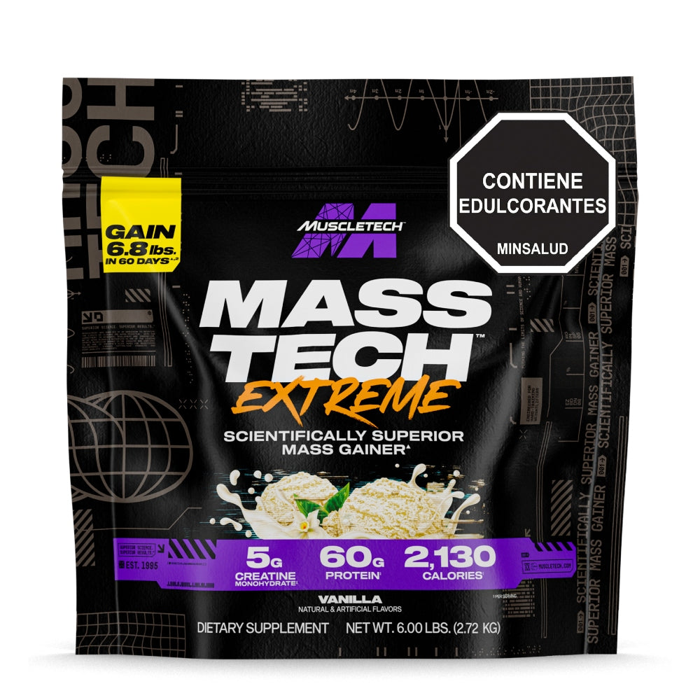 MASS TECH EXTREME 2000 6 LB - PROTEÍNA HIPERCALORICA - MUSCLETCH