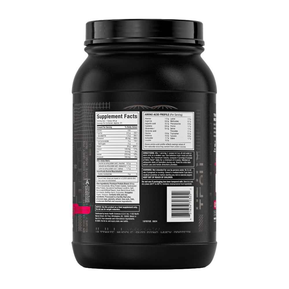 NITRO TECH 2 LB - PROTEINA CON CREATINA