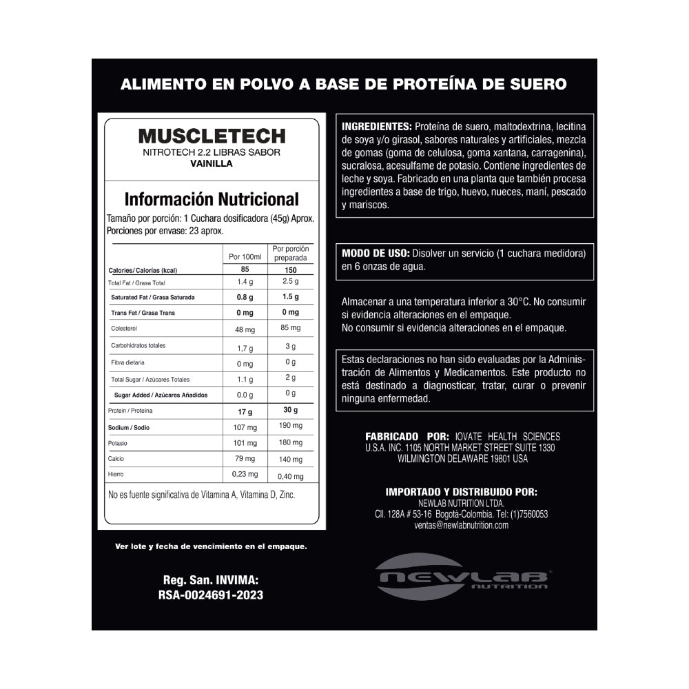 NITRO TECH PERF. SERIES /2 LBS