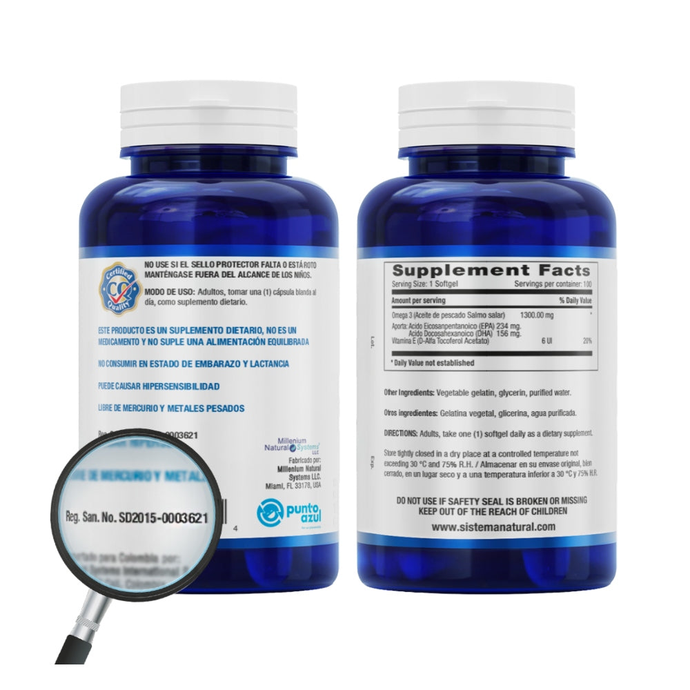 OMEGA 3 EPA + DHA 1.300 MG