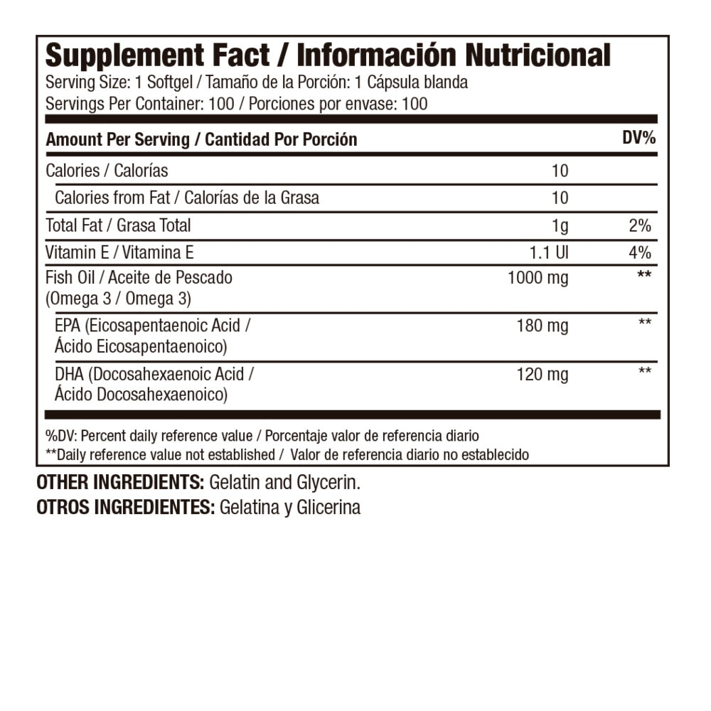 OMEGA 3 1000 MG