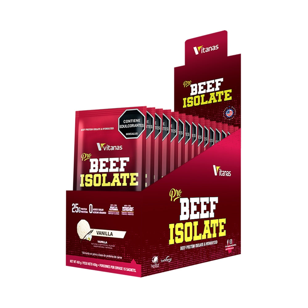 PRO BEEF ISOLATE DISPLAY - 15 SACHETS