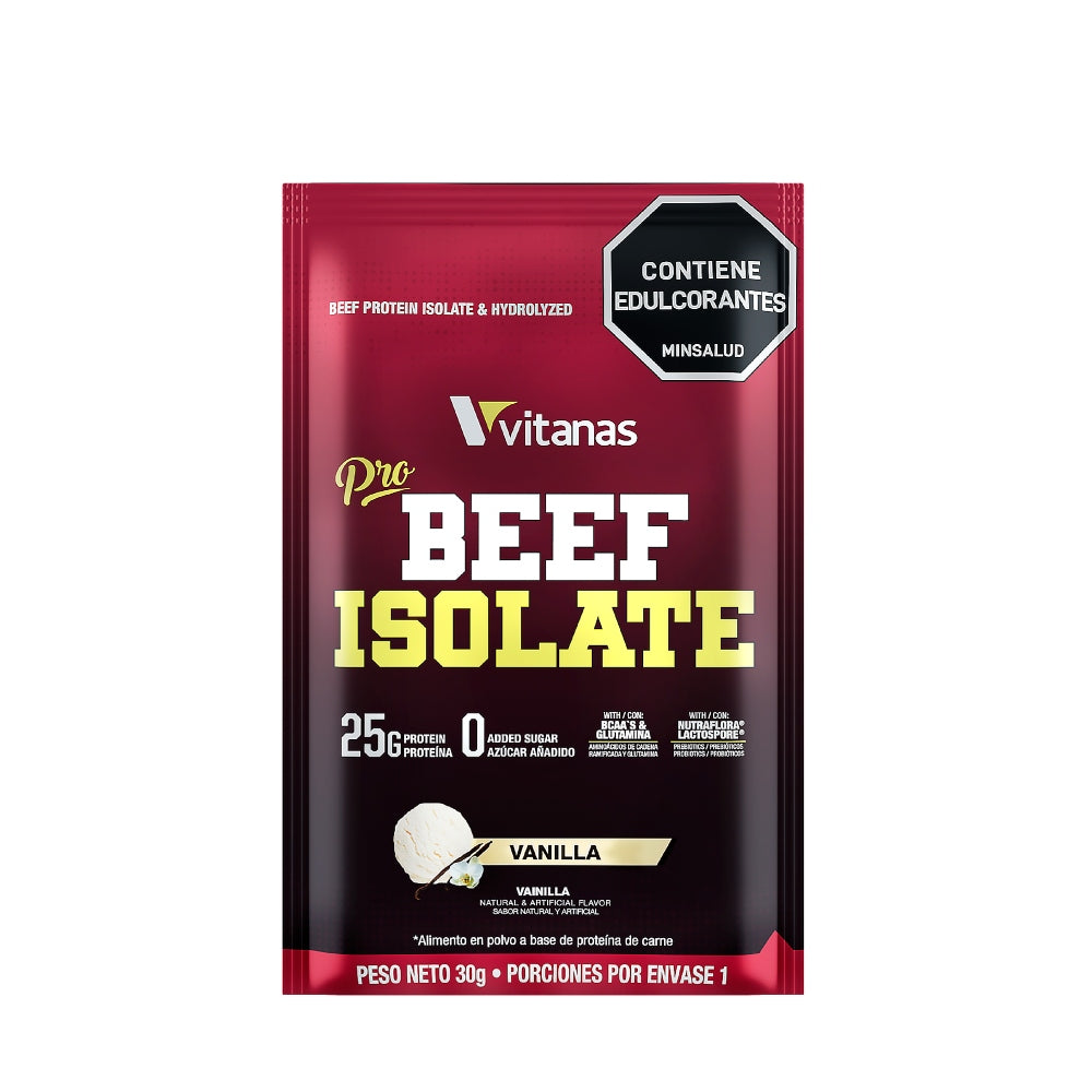 PROTEINA AISLADA E HIDROLIZADA: PRO BEEF ISOLATE / 15 SACHETS