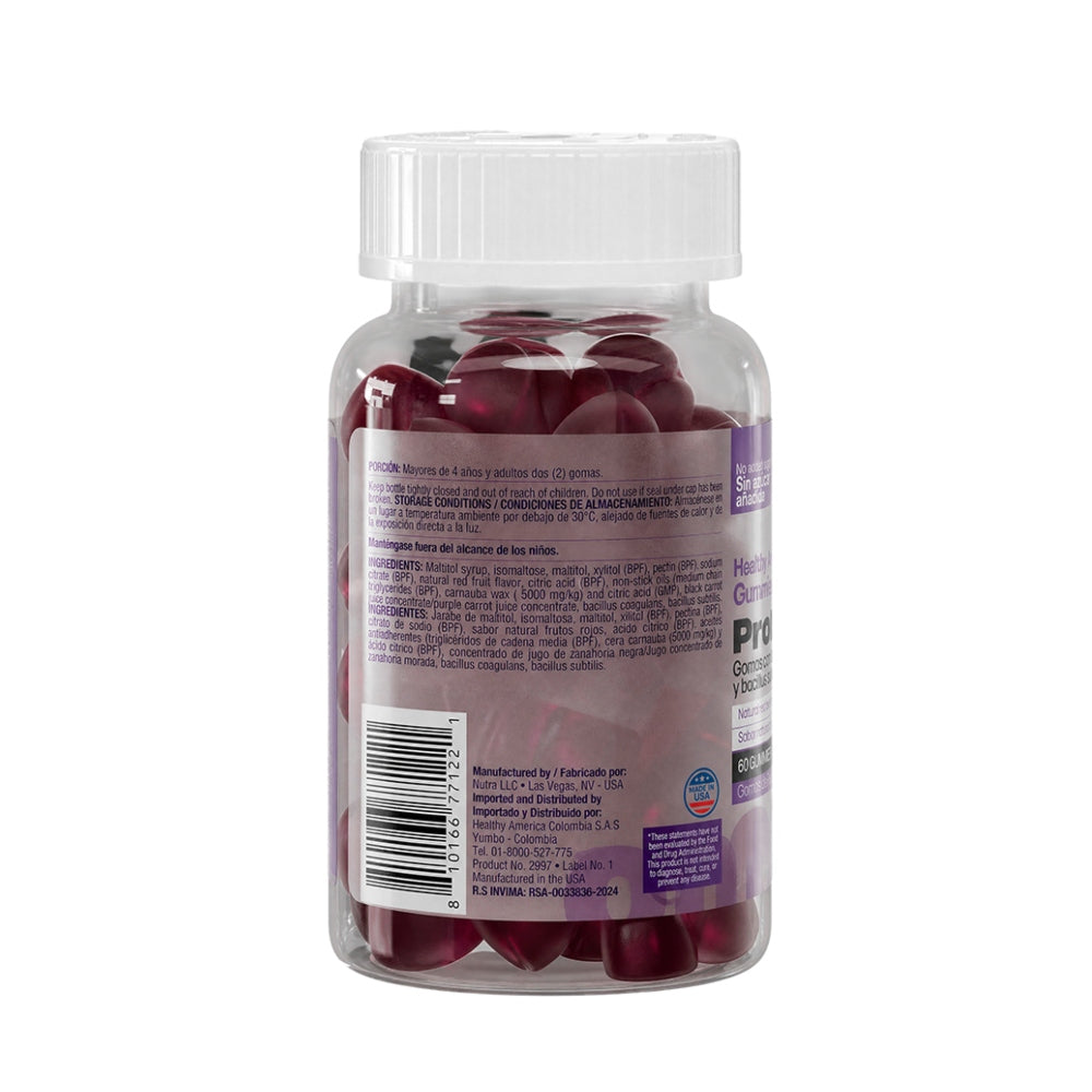 PROBIOTICS GUMMIES - 60 GOMAS - PROBIOTICOS