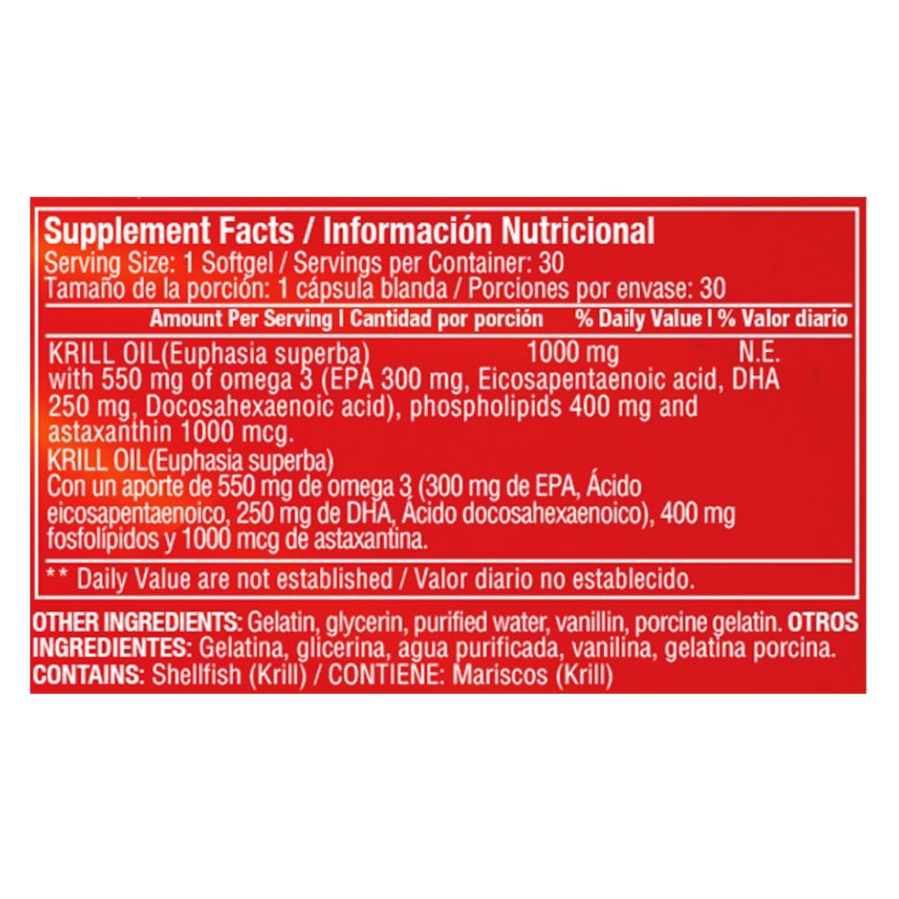RED KRILL 1000 MG - OMEGA 3