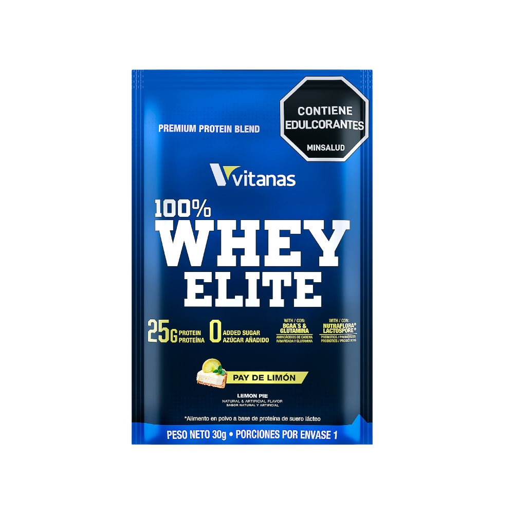 100% WHEY ELITE PAY DE LIMÓN DISPLAY - 15 SACHETS