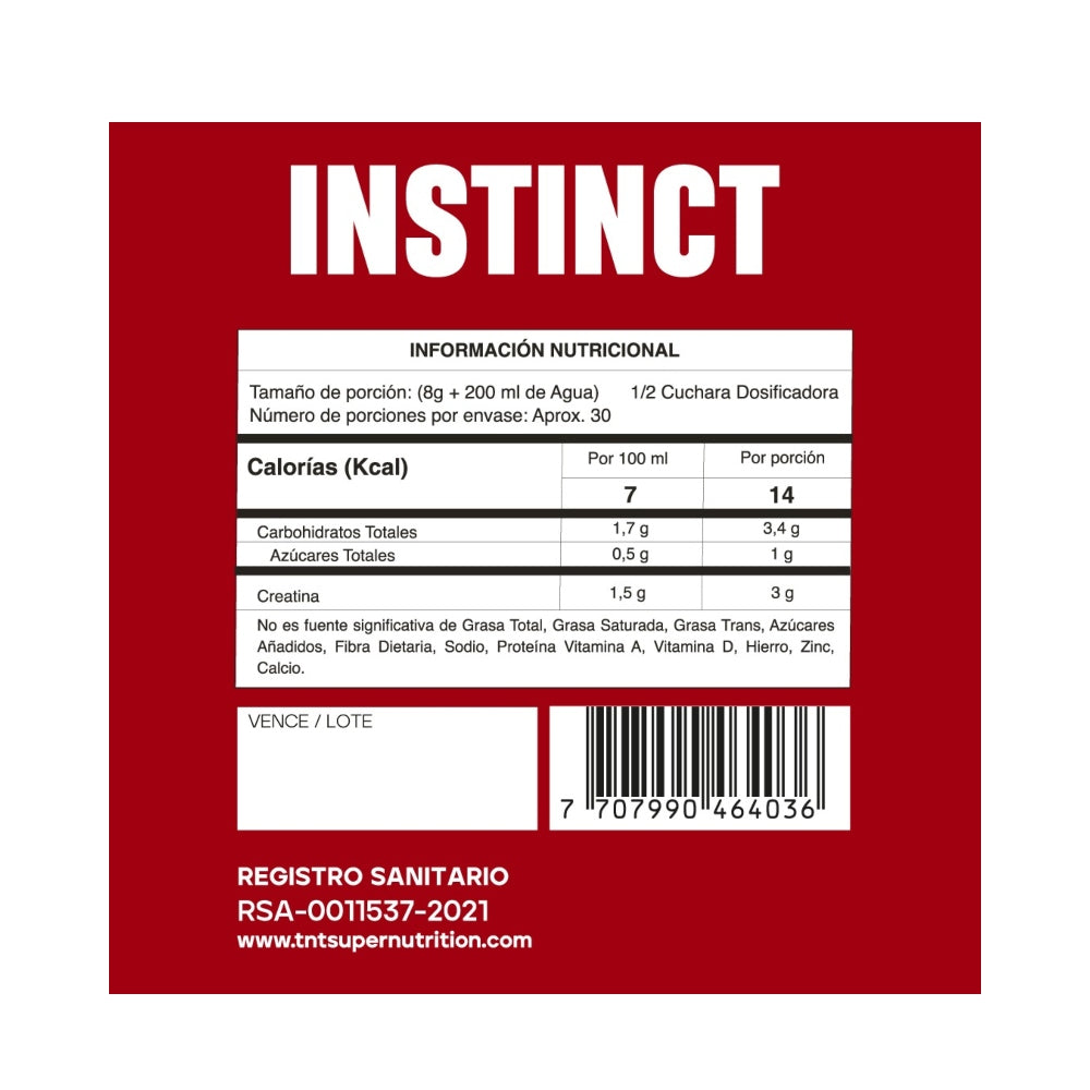 CREATINA - INSTINCT TNT / 480 G