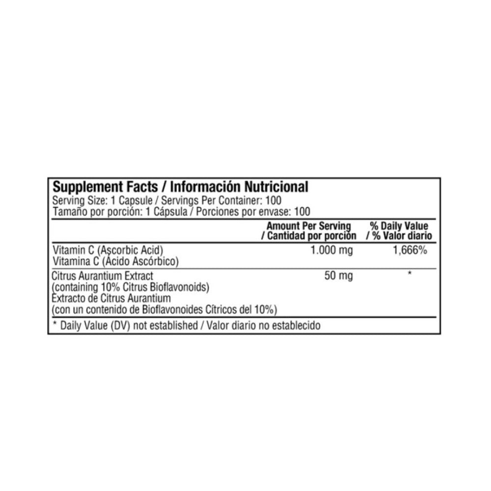 VITAMINA C / 1000 MG- CON COMPLEJO DE BIOFLAVONOIDE