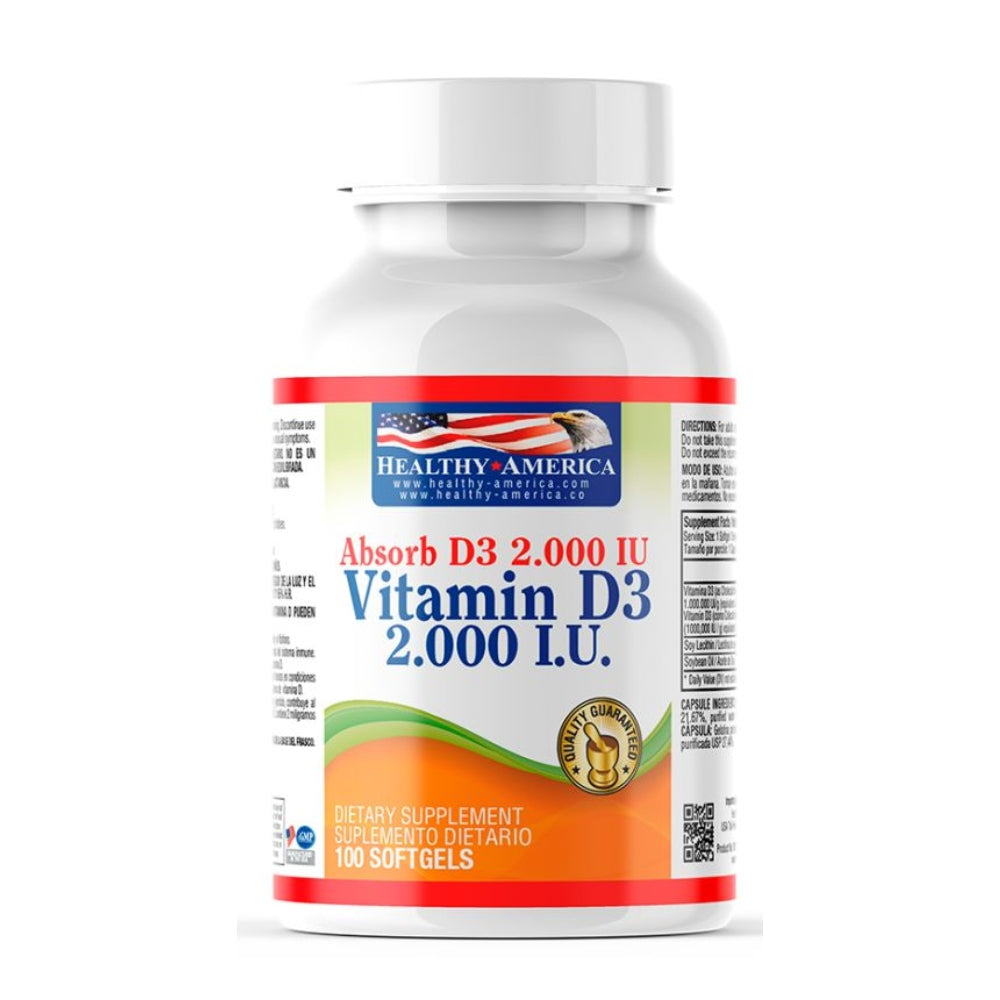 VITAMINA D3 2000 IU - 100 SOFTGELS