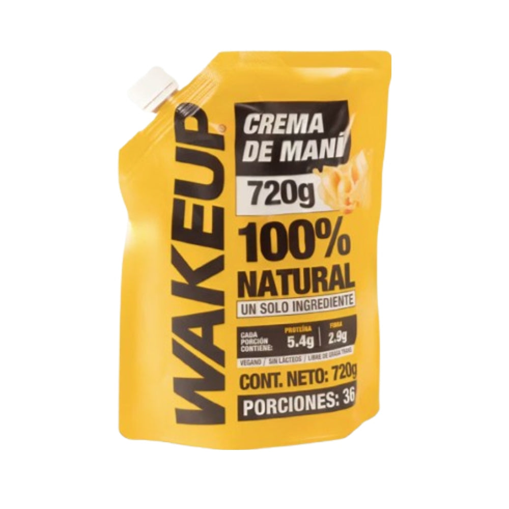 CREMA DE MANI NATURAL 720 G - WAKEUP