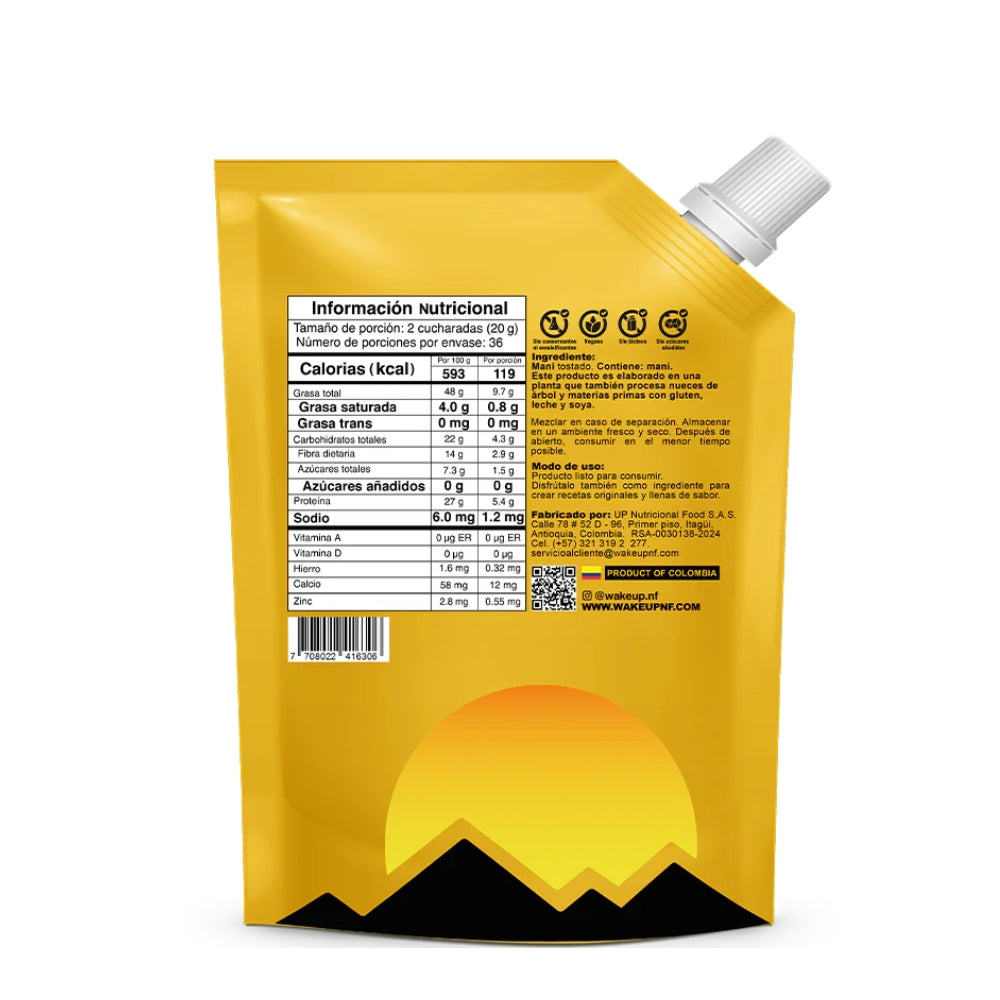 CREMA DE MANI NATURAL /720 G - WAKEUP