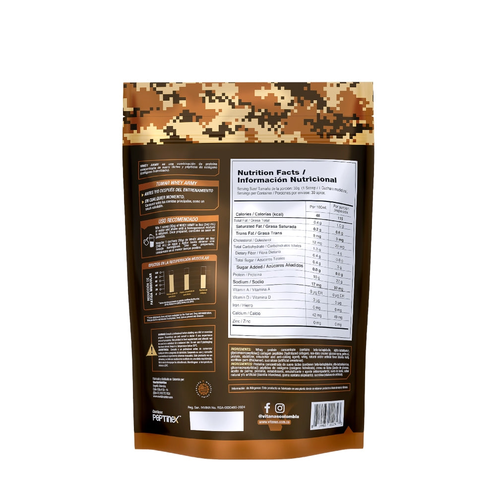 PROTEINA WHEY: WHEY ARMY / 2 LB