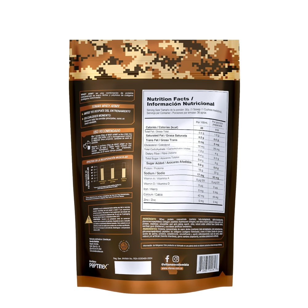 PROTEINA WHEY: WHEY ARMY / 2 LB