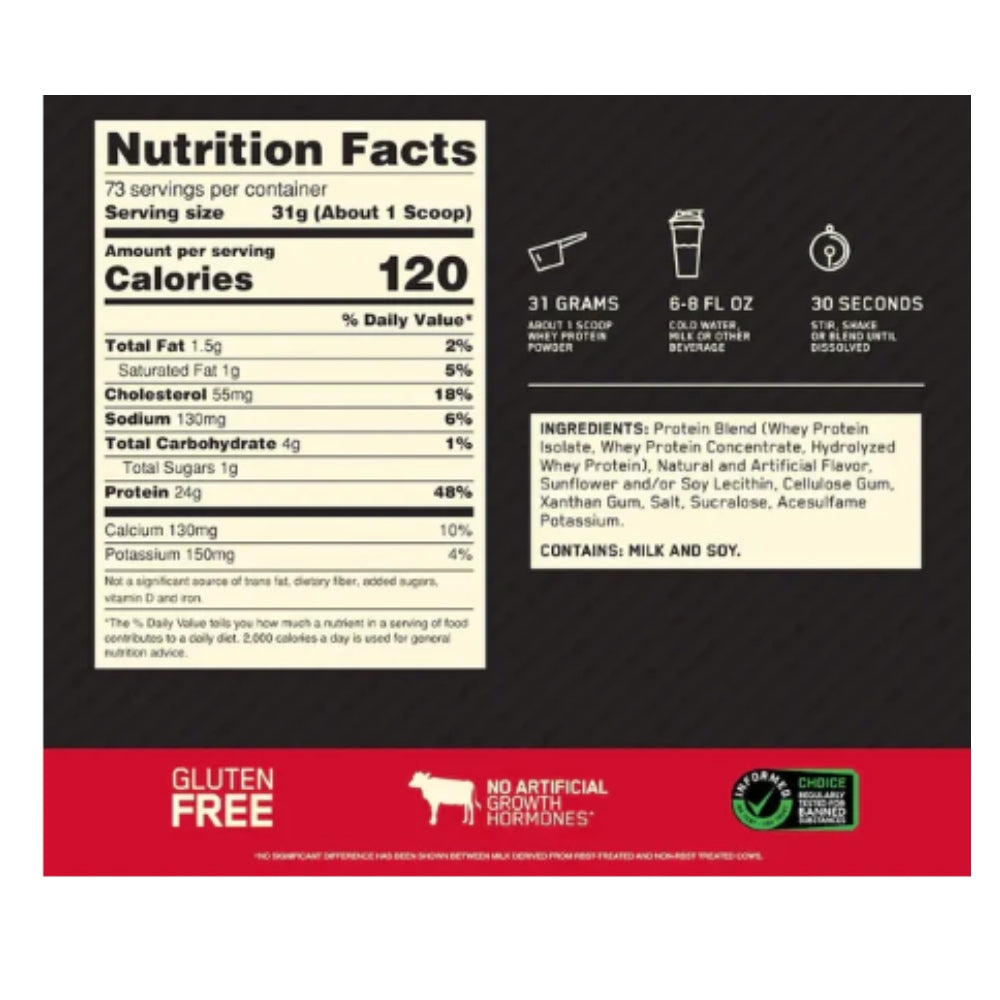 GOLD STANDARD 100% WHEY PROTEIN - 5 LB