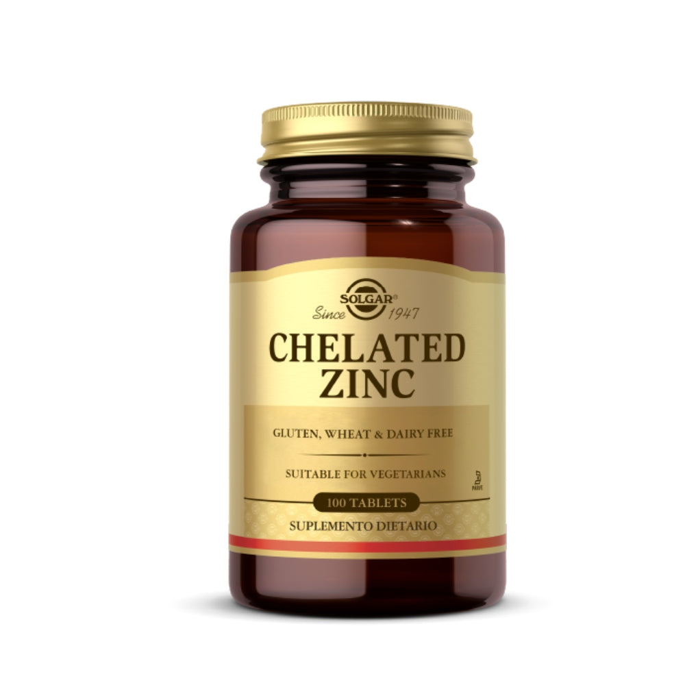 CHELATED ZINC - 100 CÁPSULAS - ZINC QUELADO