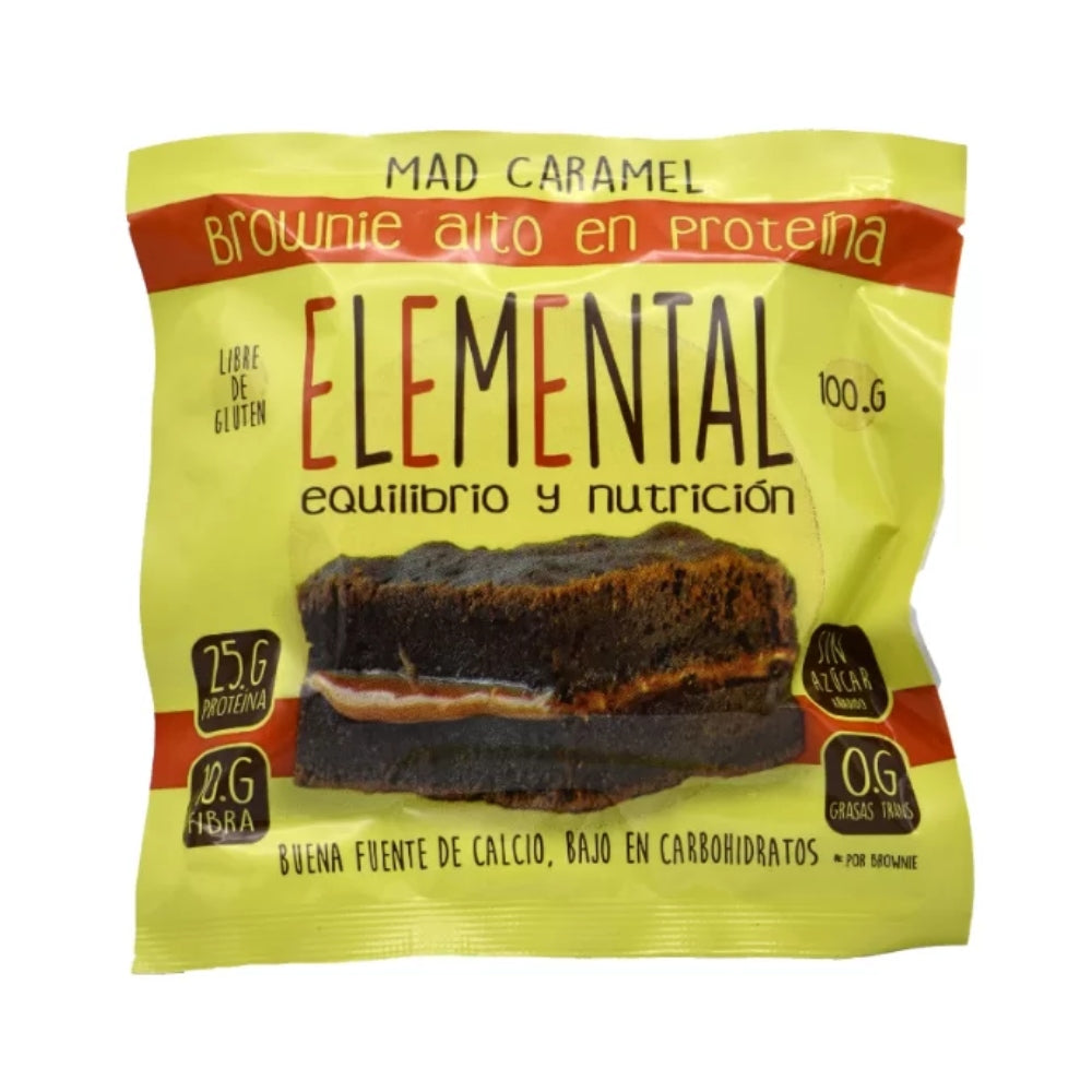 BROWNIE DE CARAMELO CON PROTEÍNA / 100GR